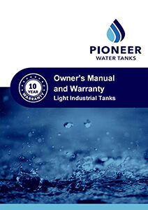 Light Industrial Tank Owners Manual + 10 Year Warranty - STS Civil Ballarat