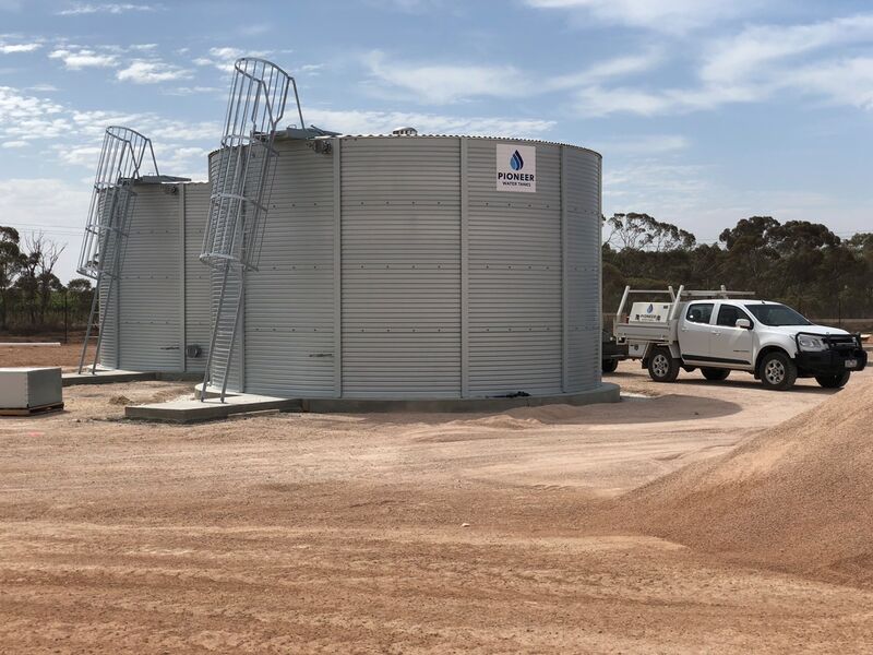 Pioneer Water Tanks Gallery - STS Civil Ballarat